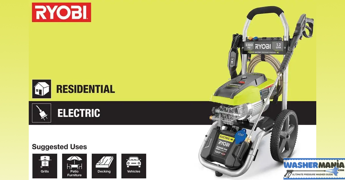 Read more about the article Ryobi Pressure Washer