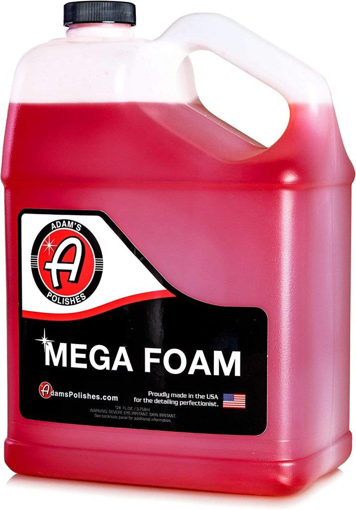 Adam’s Mega Foam Gallon - pH Best Car Wash Soap For Foam Cannon, Pressure Washer or Foam Gun, Concentrated Car Detailing & Cleaning Detergent Soap