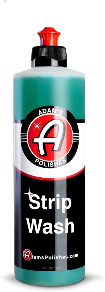 Adam's Strip Car Wash Soap - Sealant & Car Wax Remover Shampoo | Thick Suds For Use In Car Cleaning Kit, Foam Cannon, Foam Gun, Sponge, Mitt, Chamois