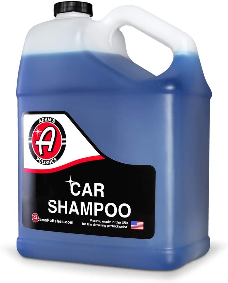Adam's Car Wash Shampoo (Gallon) - pH Best Car Wash Soap For Snow Foam Cannon, Foam Gun, Car Soap Wash For Pressure Washer & 5 Gallon Wash Bucket | Powerful Safe Spot Free Car Cleaning Liquid 