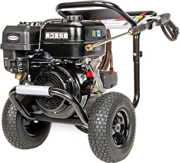 SIMPSON Cleaning PS60843 PowerShot 4400 PSI Gas Pressure Washer, 4.0 GPM, CRX 420cc Engine, 3/8-inch x 50-foot Monster Hose