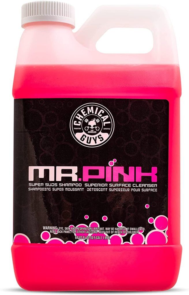 Chemical Guys CWS_402_64 Mr. Pink Foaming Car Wash Soap Safe for Cars, Trucks, Motorcycles, RVs & More, 64 fl oz, Candy Scent