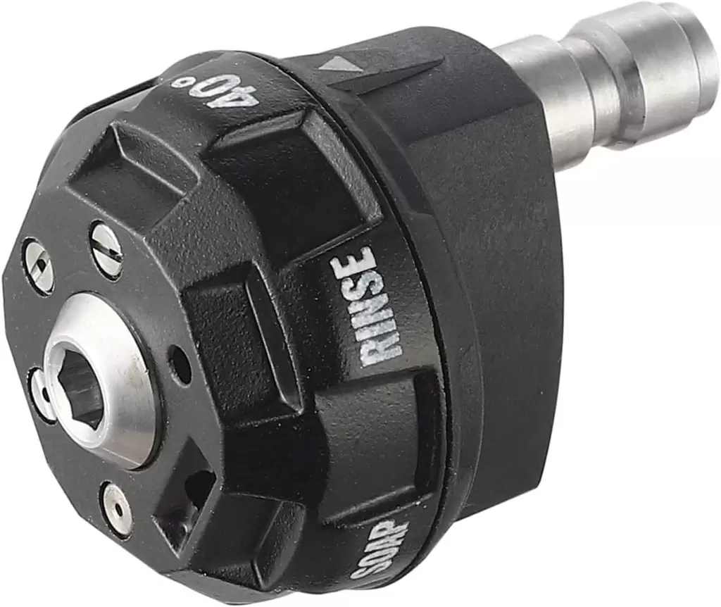 Meteor Blast Pressure Washer Spray Nozzle, 6-in-1 Quick Change over and Adjustable , 1/4in Plug Connect Tips MAX 4000PSI for Pressure Washer