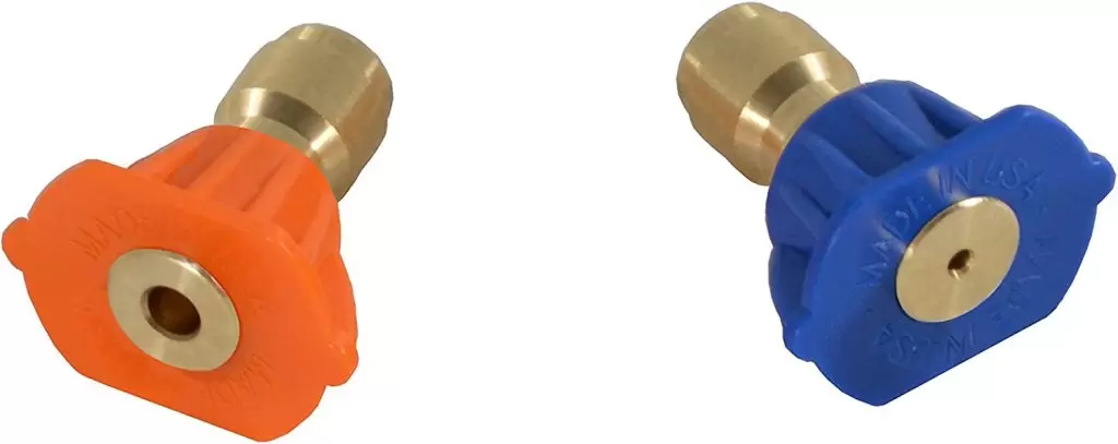 M MINGLE Second Story Quick-Connect Nozzle Tips for Power Washer, Soap and Rinse Jet Stream, Long Range Nozzle,1/4 Inch, 4000PSI, 2-Pack