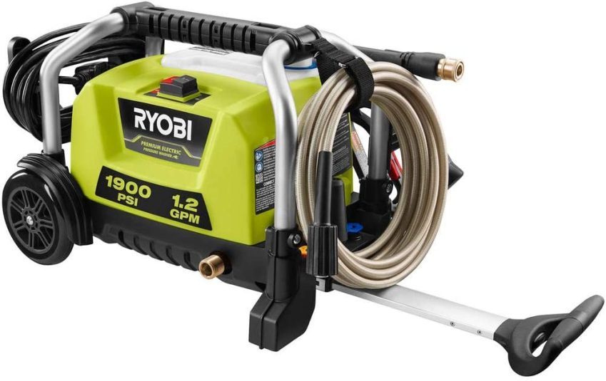 RYOBI RY1419MTVNM 1900 PSI 1.2 GPM Cold Water Wheeled Electric Pressure Washer